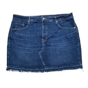 Old Navy 16 Denim Mini Jean Skirt blue